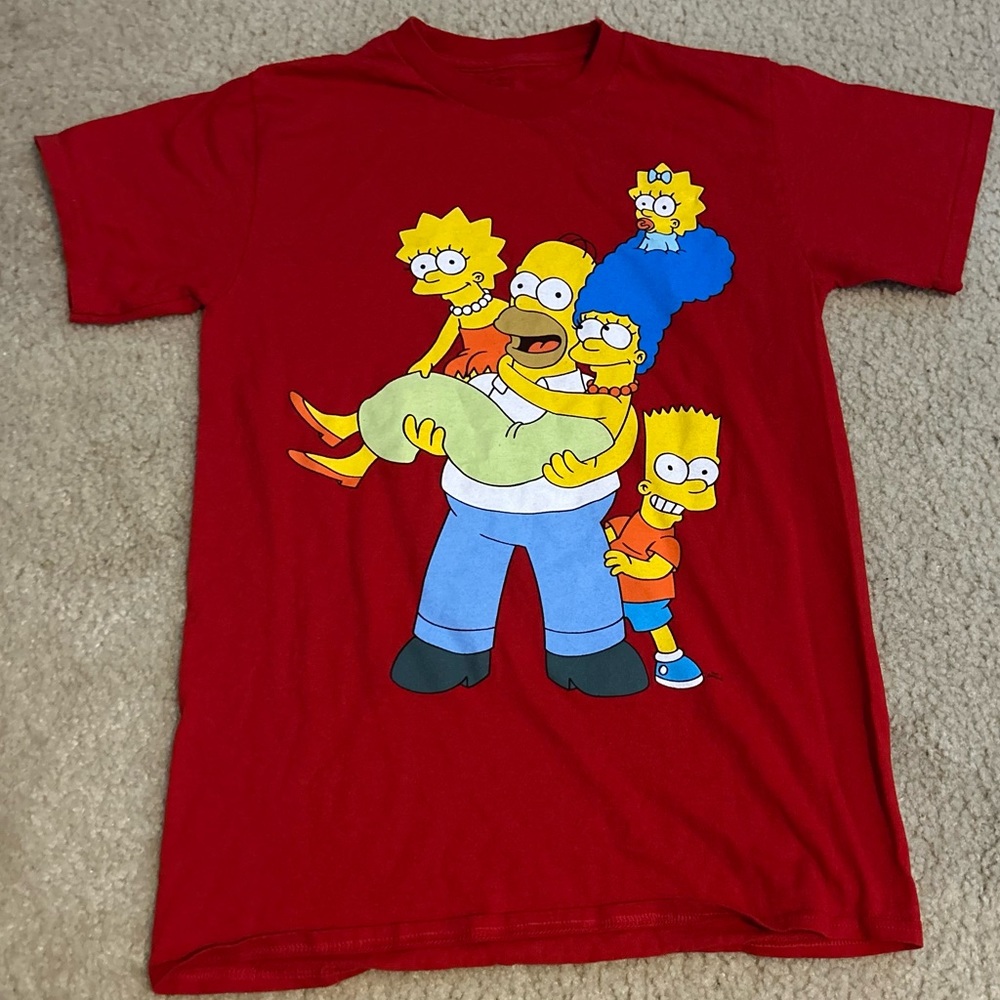 Simpsons red shirt size S